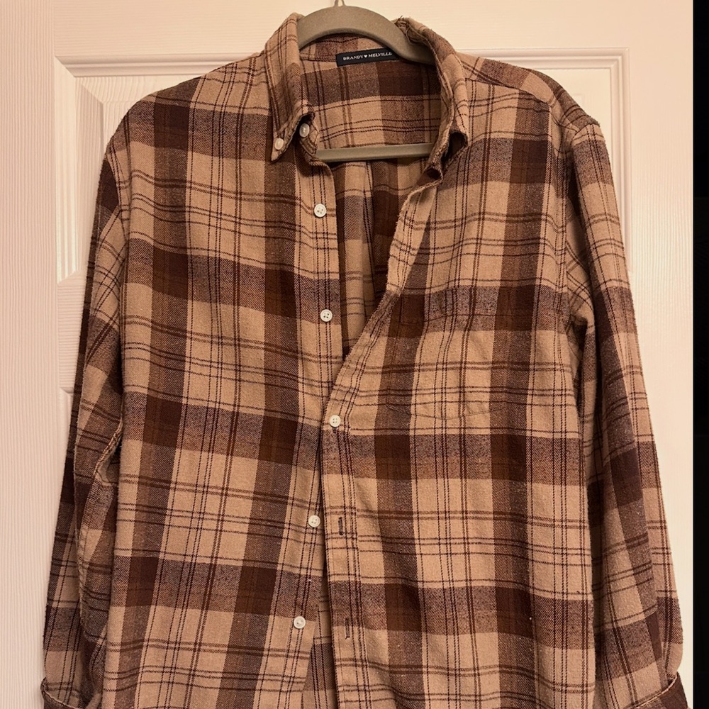 Brandy Melville Women’s brown Flannel - Picture 1 of 3
